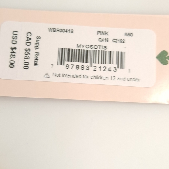 Kate Spade Myosotis Flower Bracelet in Pink + Gold Dainty Delicate Jewel… - Picture 5 of 14